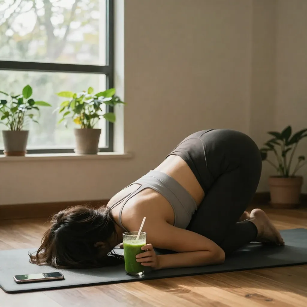 Short movement block Person doing short workout